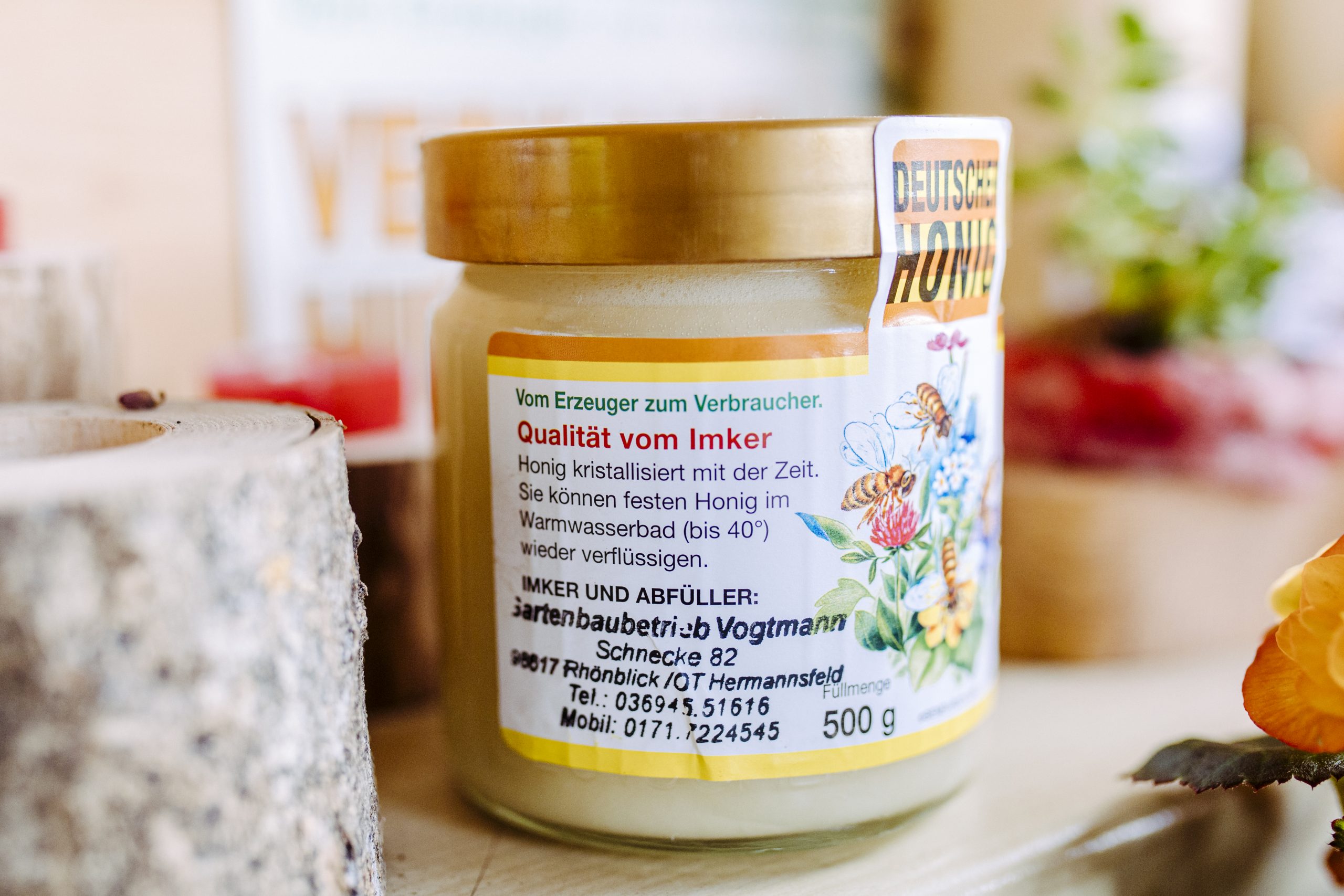 Honig Imker Hofverkauf Markt Gemüse Meiningen